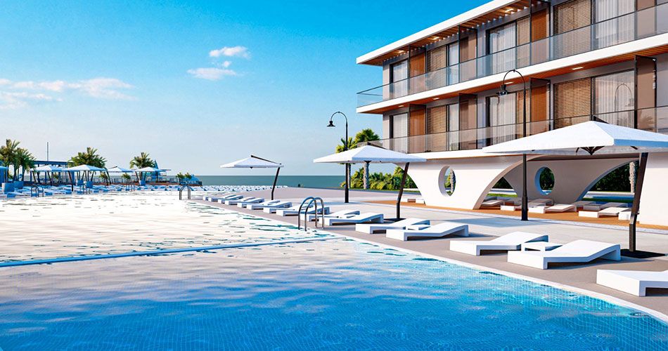 Vizualizace exteriéru hotelu