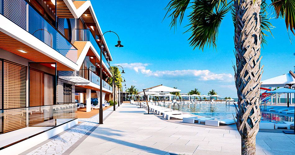 Vizualizace exteriéru hotelu