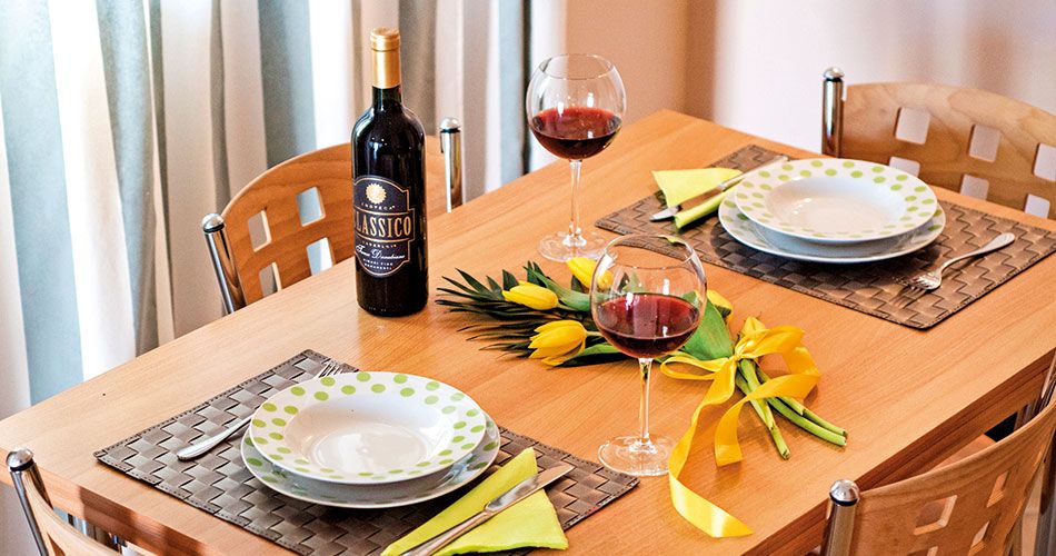 Kuchyň hotelového pokoje