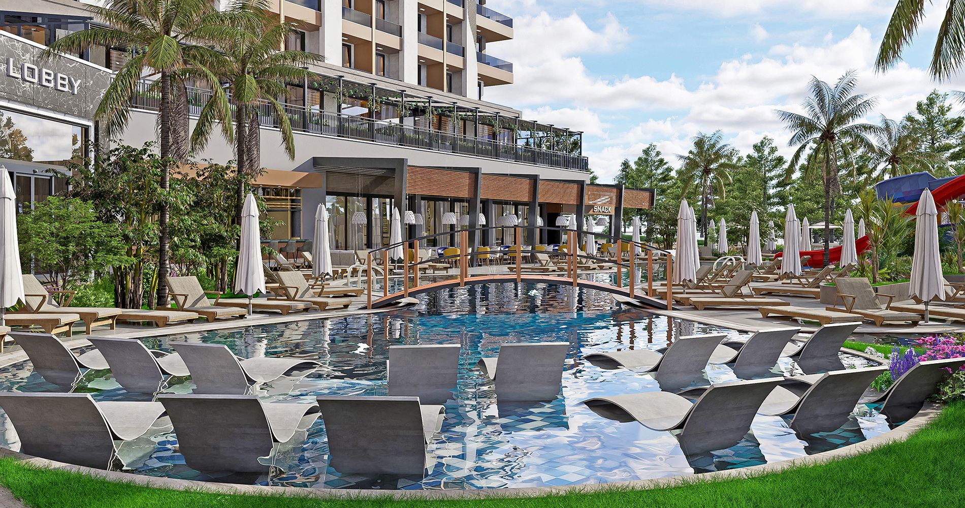 Hotel Almaris Resort - vizualizace