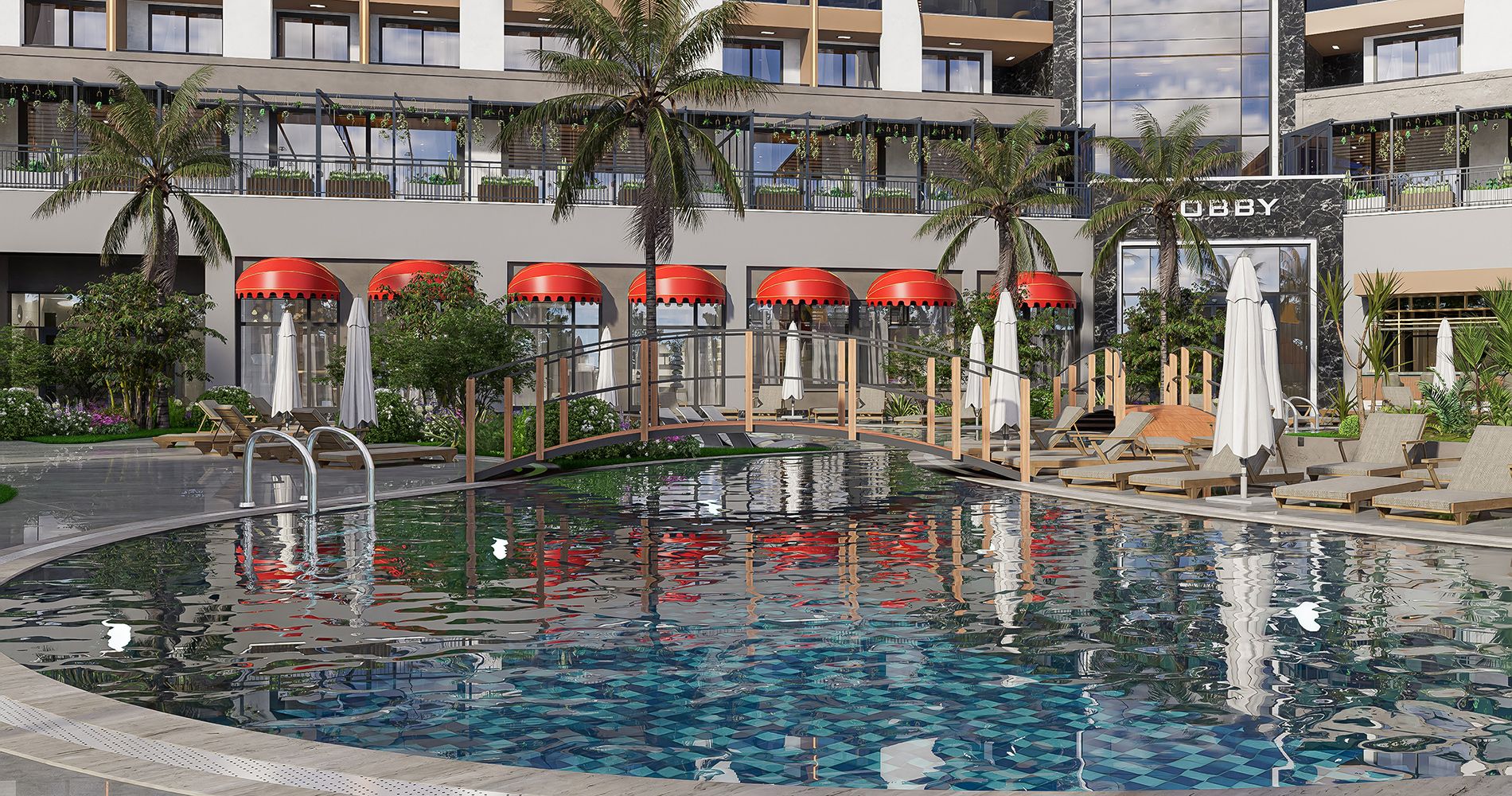 Bazén - vizualizace