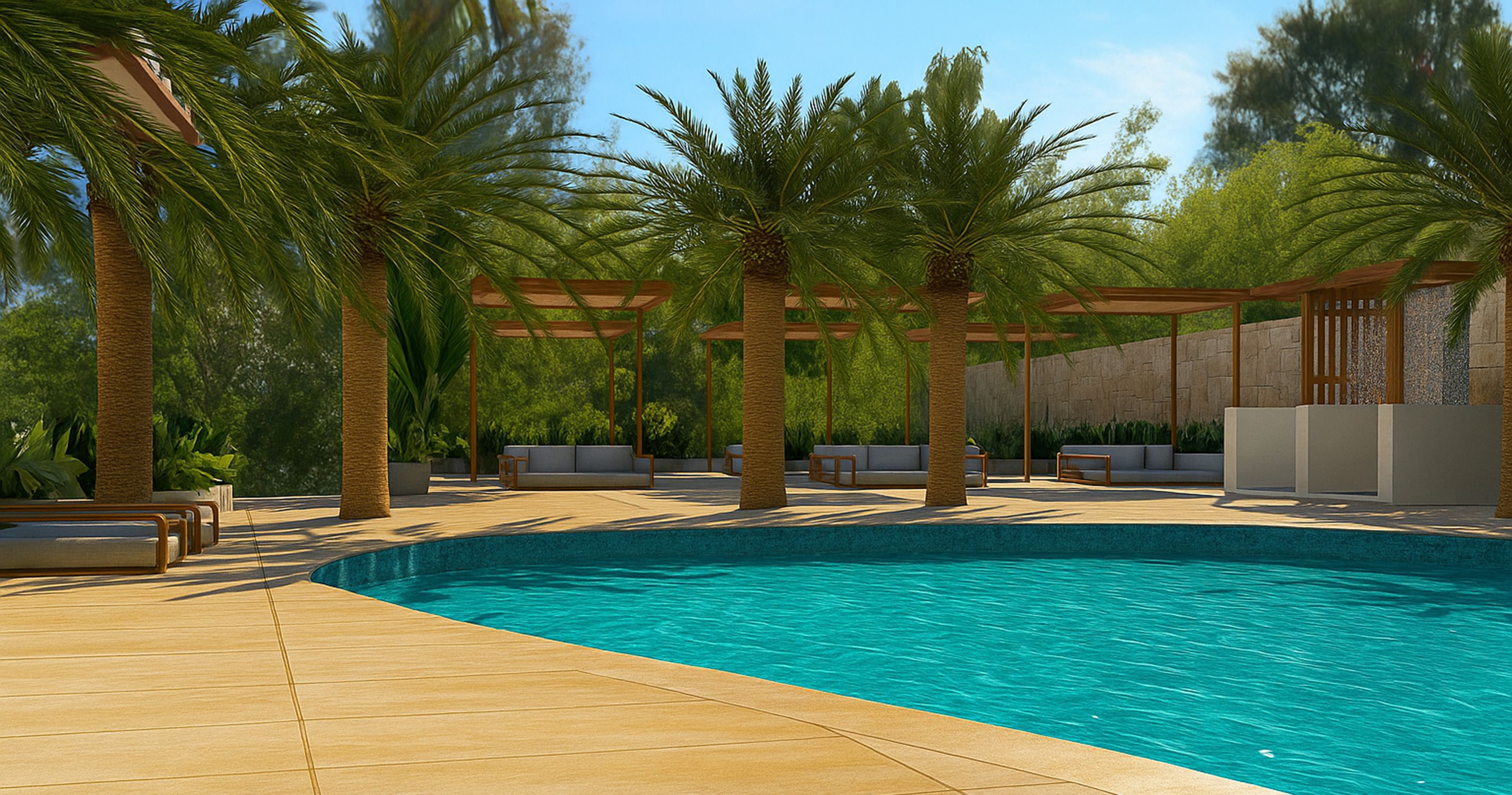 Bazén - vizualizace