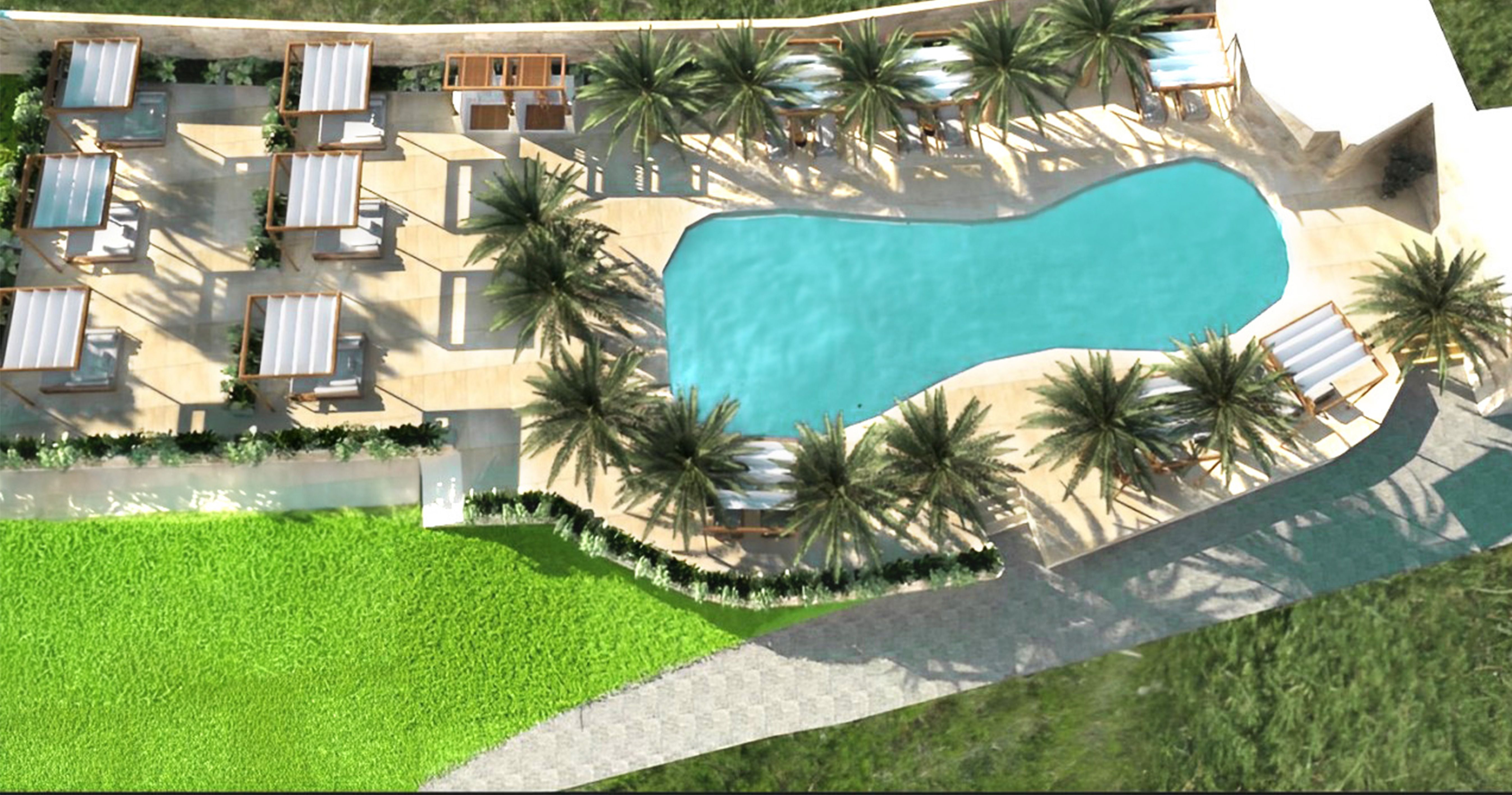 Bazén - vizualizace