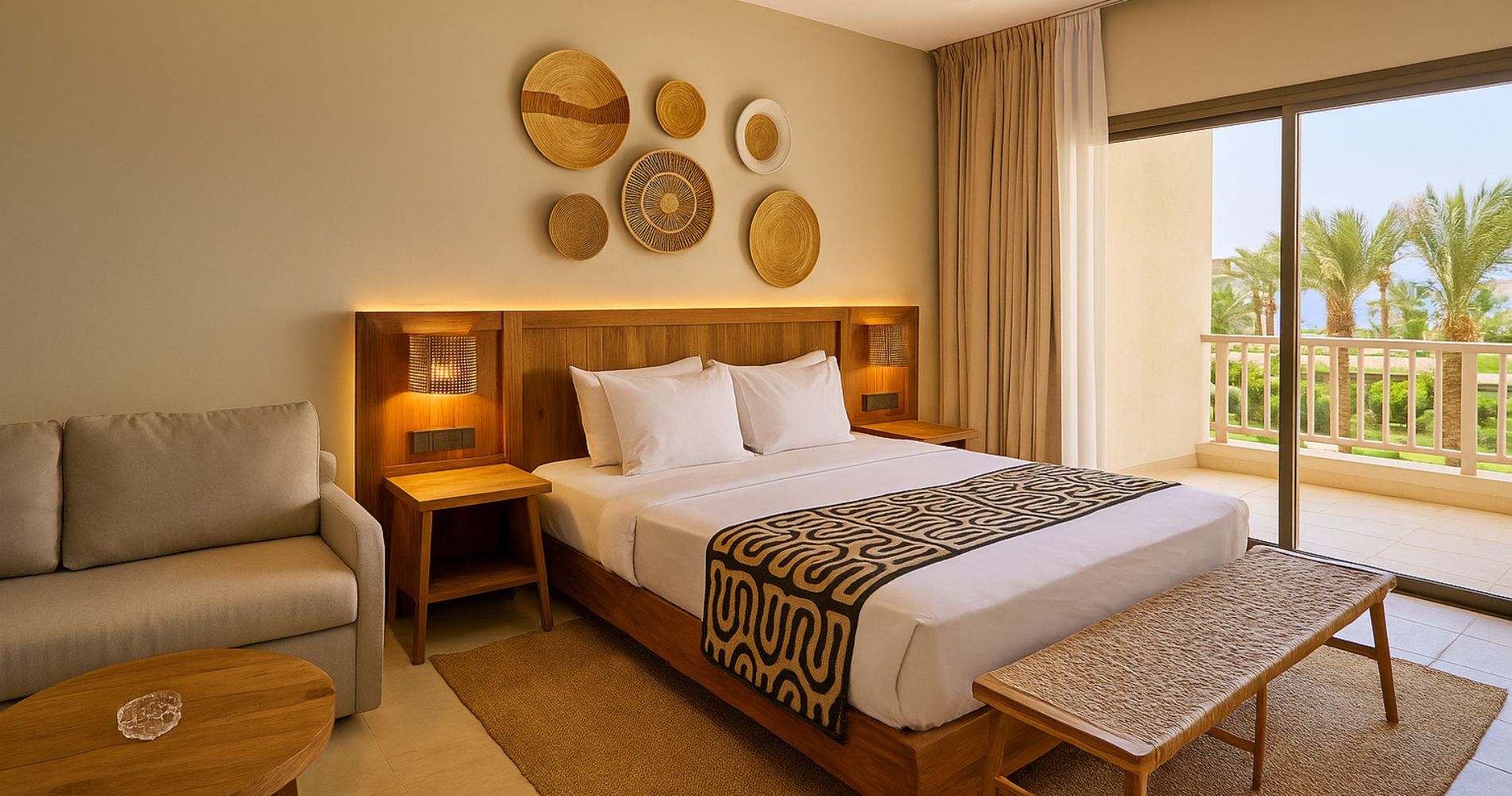 Pokoj Deluxe s výhledem na zahradě - vizualizace