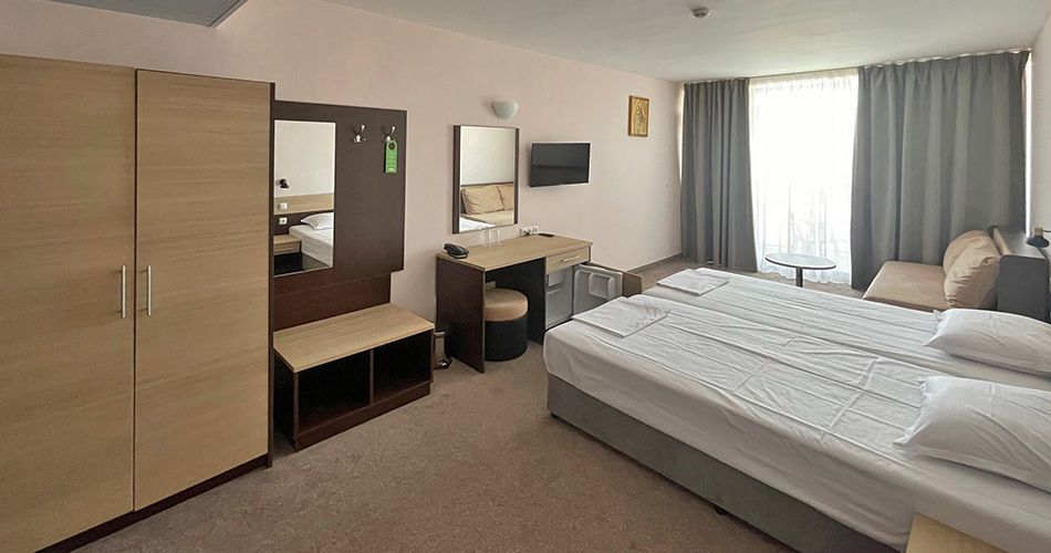 Hotelový pokoj s výhledem na moře