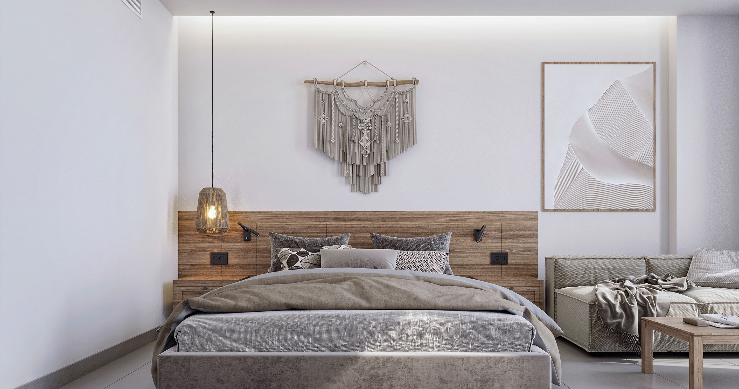 Hotelový pokoj - vizualizace