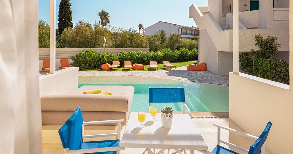 Pokoj s přímým vstupem do bazénu