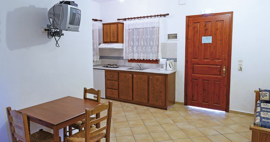 Kuchyň hotelového pokoje