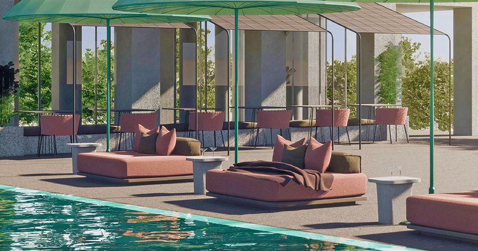 Bazén - vizualizace