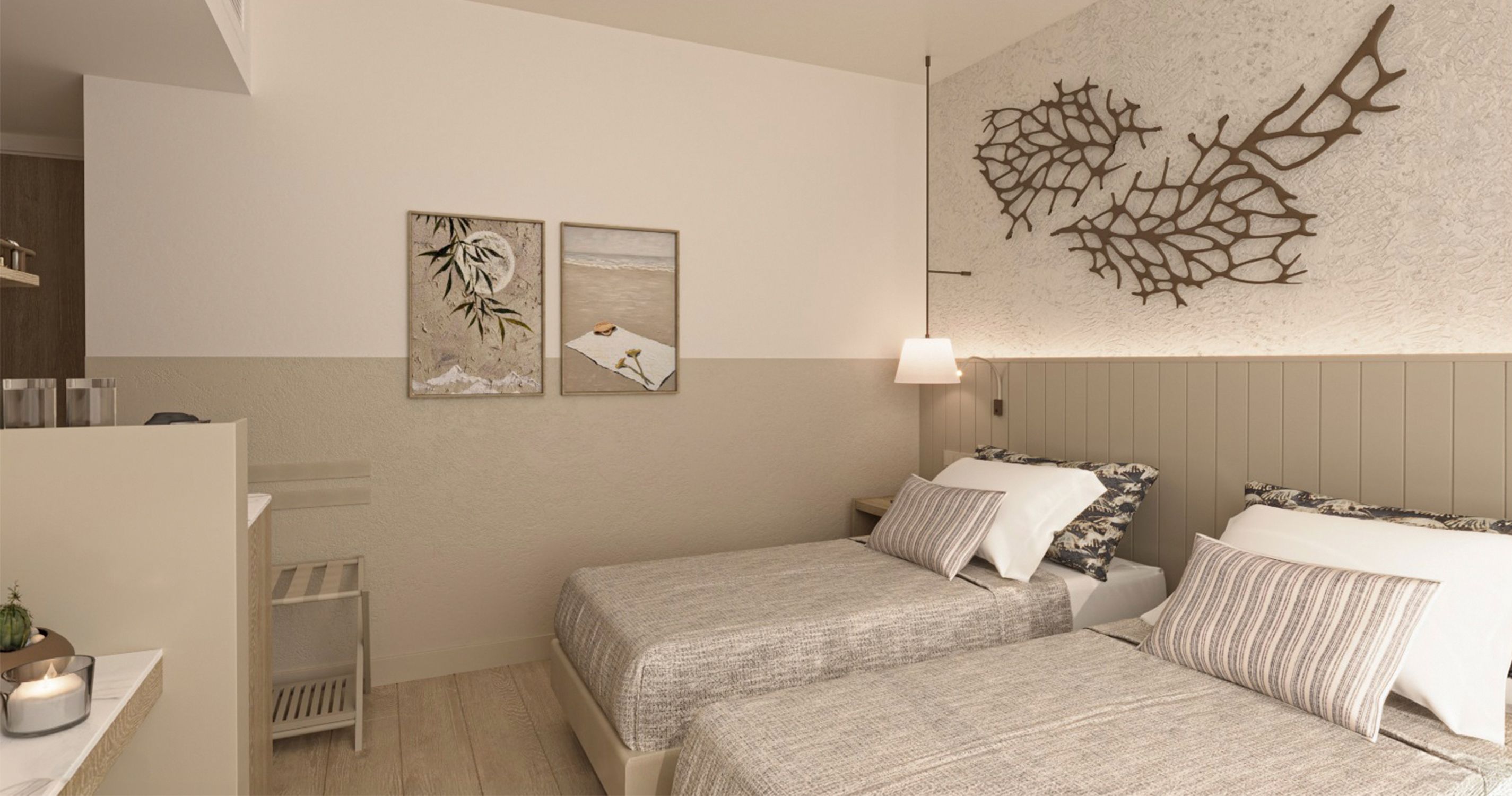 Hotelový pokoj - vizualizace