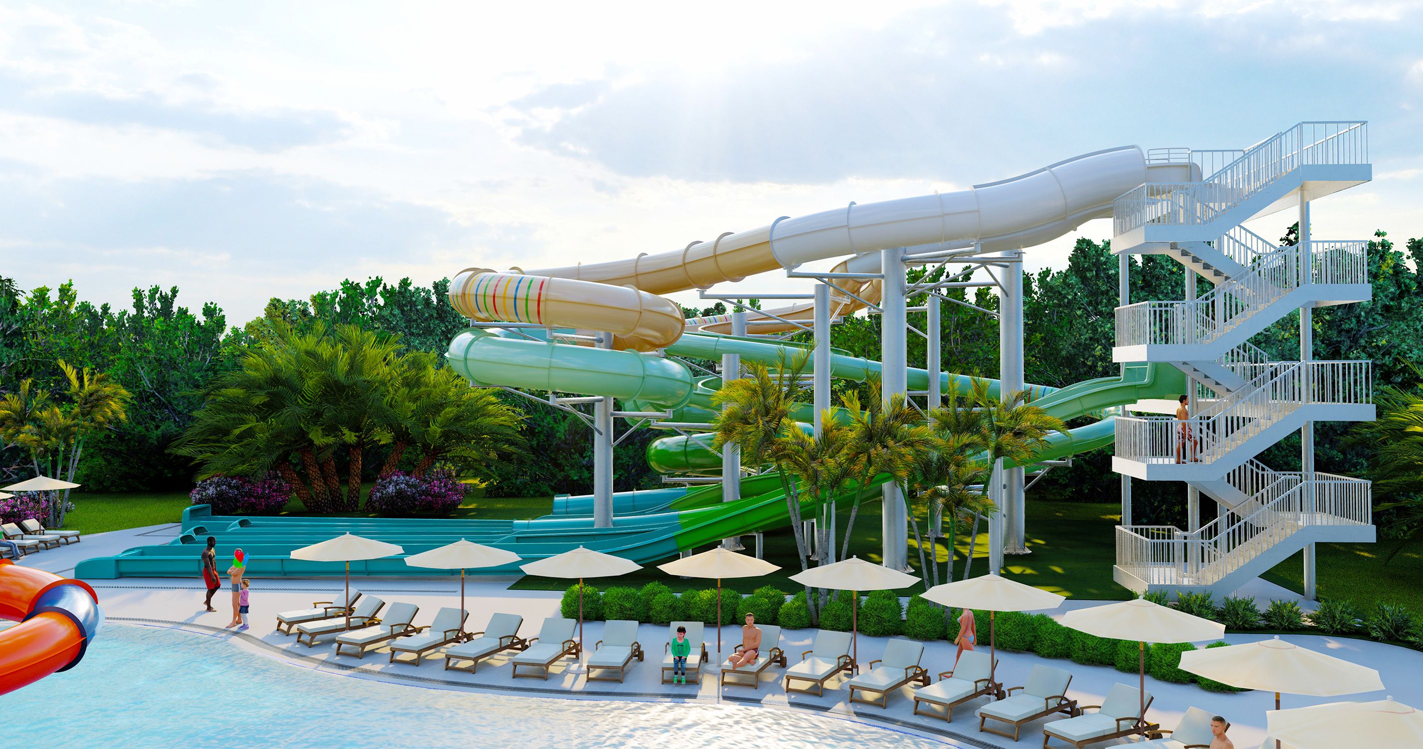 Vodní park - vizualizace