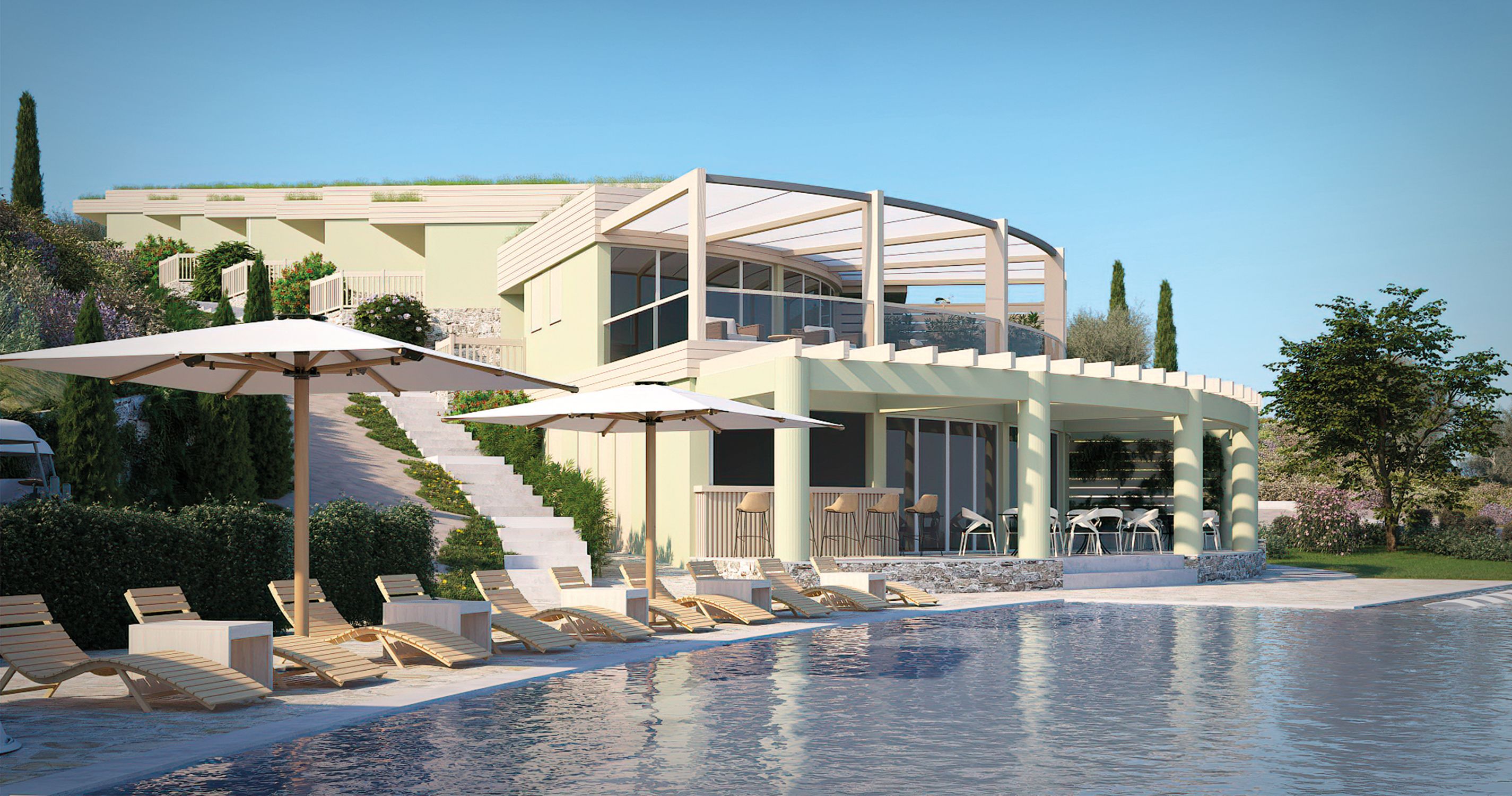 Bazén - vizualizace