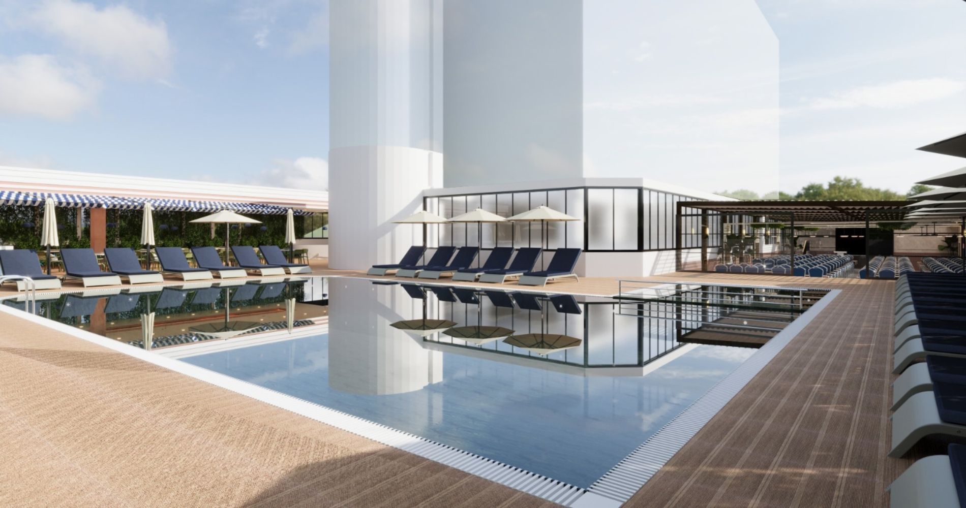 Bazén - vizualizace