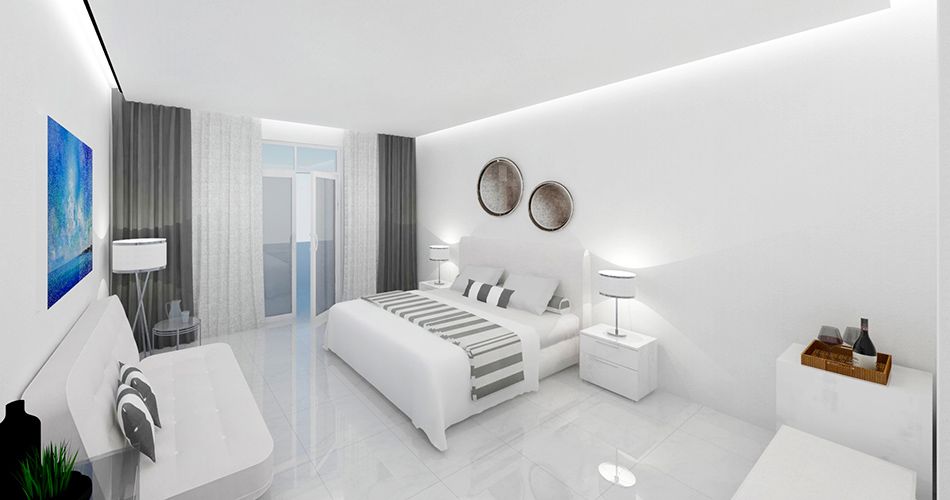 Hotelový pokoj - vizualizace