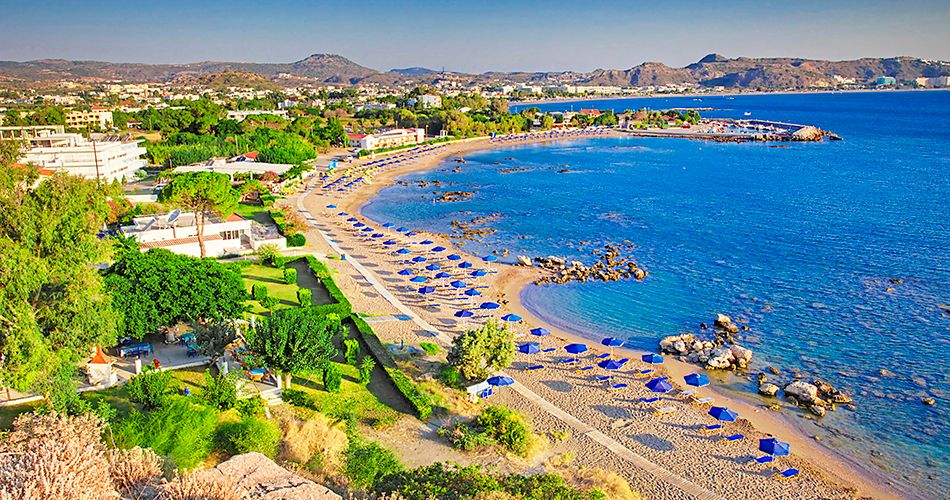 Pláž letoviska Faliraki