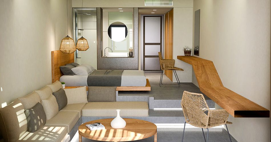 Hotelový pokoj - vizualizace