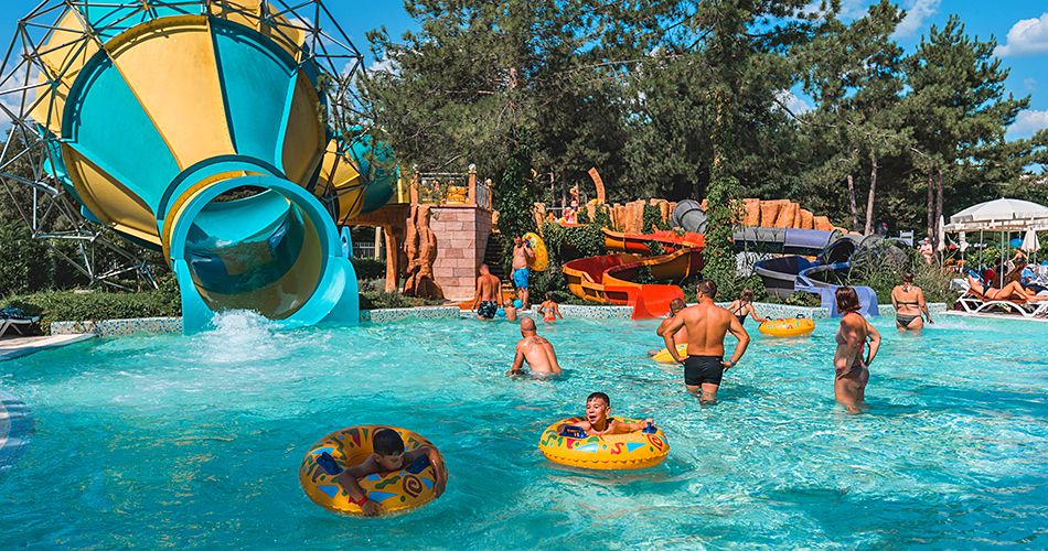 Aquapark v blízkosti hotelu za poplatek