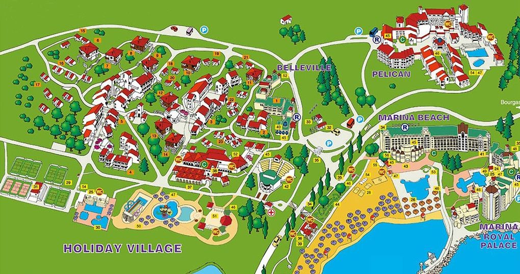 Mapa resortu