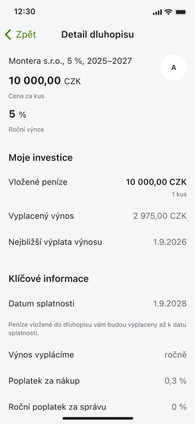 Vše o vašem dluhopisu