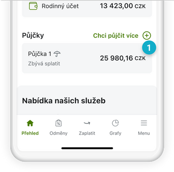 Chytry prehled pujcka - Navýšení půjčky