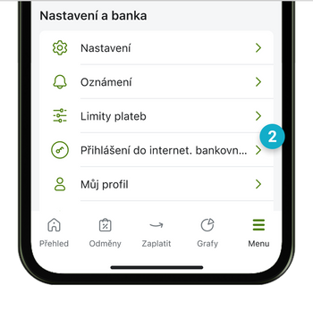 Ilustrace: Přihlášení do internetového bankovnictví vyfocením QR kódu