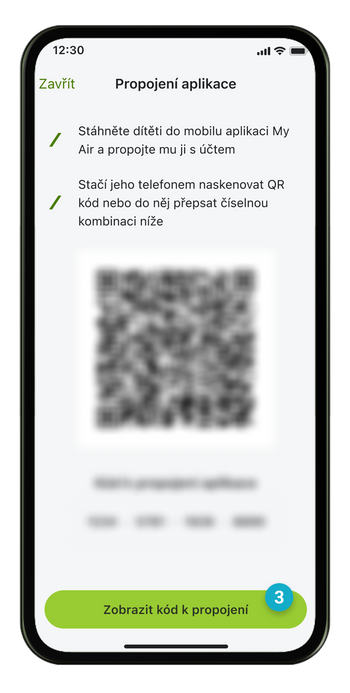 Ilustrace: Jak dítěti propojit mobilní aplikaci s účtem pro dítě?