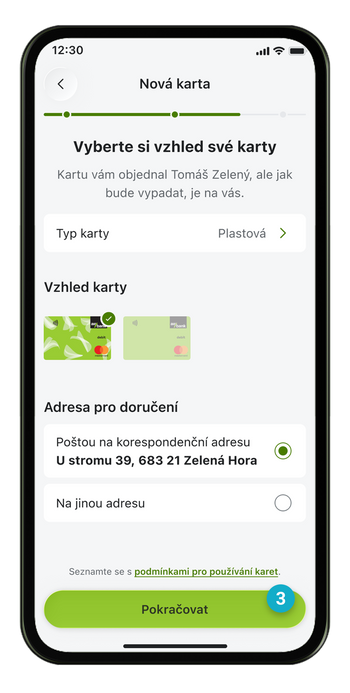 Ilustrace: Sdílení bankovních služeb v mobilní aplikaci