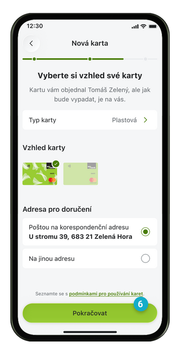 Ilustrace: Sdílení bankovních služeb v mobilní aplikaci