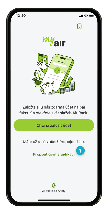 Ilustrace: Spárování mobilní aplikace