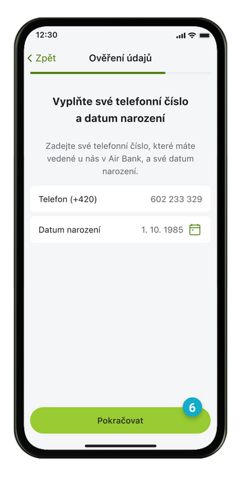 Ilustrace: Spárování mobilní aplikace