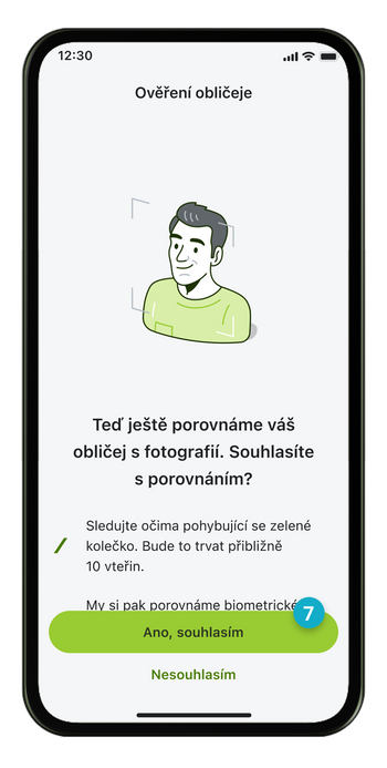 Ilustrace: Spárování mobilní aplikace