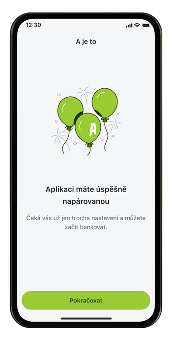 Ilustrace: Spárování mobilní aplikace