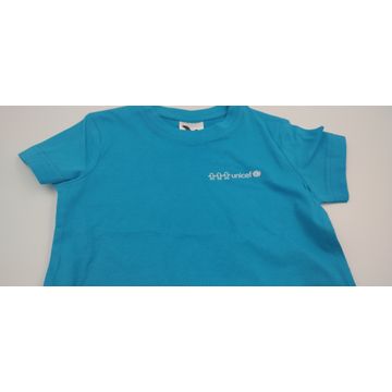Dětské tričko UNICEF - azurově modré