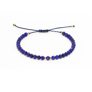 Lapis lazuli náramek s pozlacenými korálky