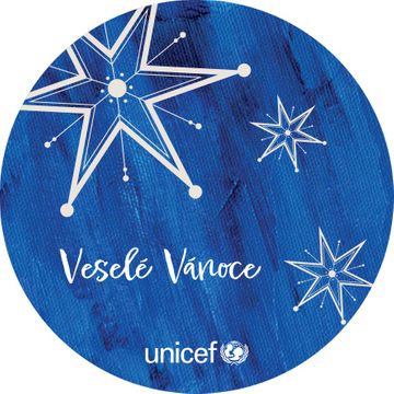 Vánoční magnetka UNICEF