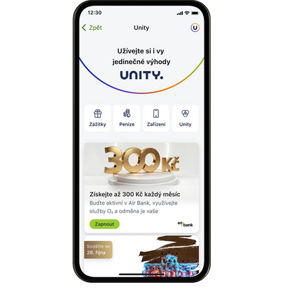 Odměnu 300 Kč měsíčně v rámci Unity