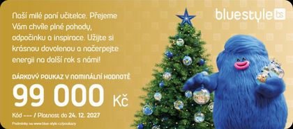 Dárkový poukaz od Blue Style - ukázka