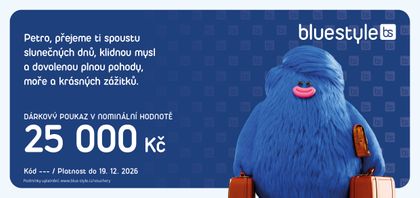 Dárkový poukaz od Blue Style - ukázka