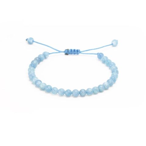 Dámský minerální náramek z akvamarínu