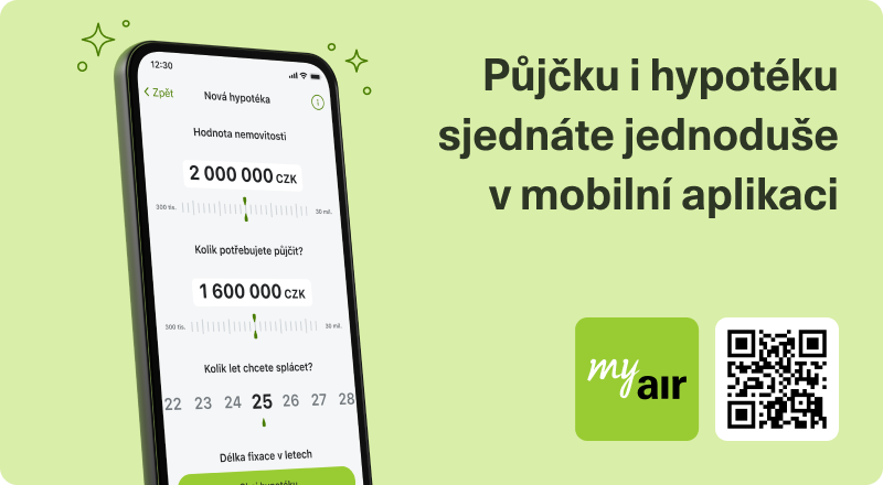 Půjčku i hypotéku sjednáte jednoduše v mobilní aplikaci
