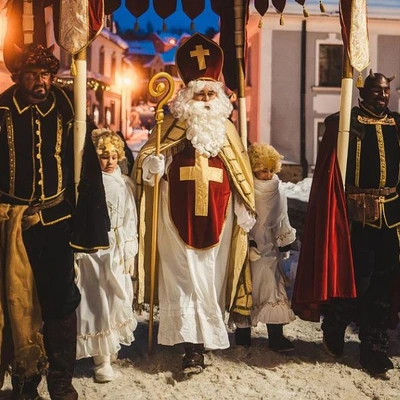 Advent Český Krumlov - Mikulášská nadílka, Pekelný průvod Dragon Krampus Český Krumlov