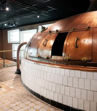 Historická fotografie pivovaru z doby německého kapitálu