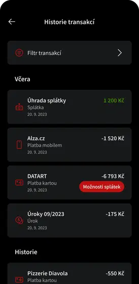 Historie transakci cz 1080x2205px dark