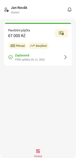 Prehled Aktivni smlouvy nevydana Flexi CZ