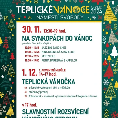 Teplické Vánoce 2024 - Program