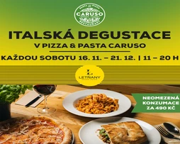 Italská degustace v Pizza&Pasta Caruso v OC Letňany v Praze