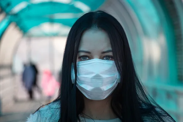 2021 01 COVID 19 Coronavirus Girl in mask