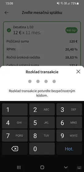 Rozpad 4 HC SK