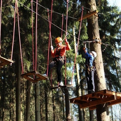 Lanový park Veverák na Svatém Kopečku