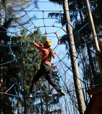 Lanový park Veverák na Svatém Kopečku